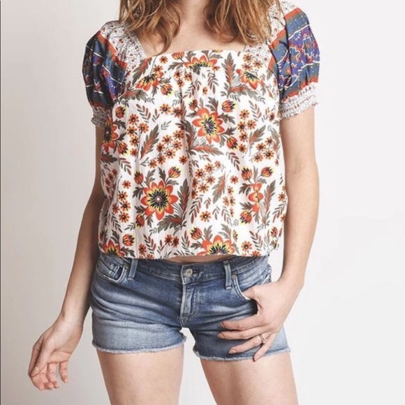 Joie Colorful Boho Top size Medium - Picture 3 of 10